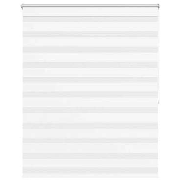 vidaXL Store enrouleur jour nuit 120,9 x 175 cm, largeur du tissu 116,7 cm, Blanc