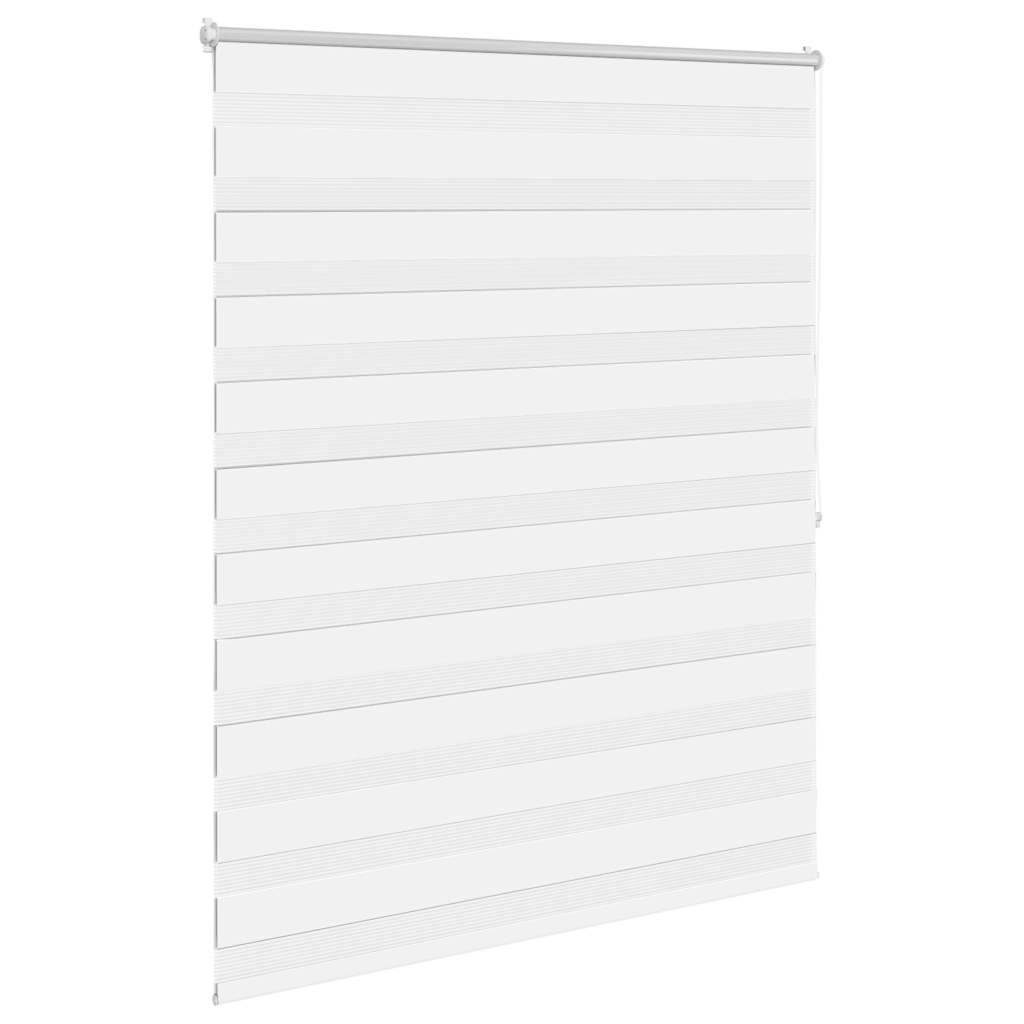 vidaXL Store enrouleur jour nuit 120,9 x 175 cm, largeur du tissu 116,7 cm, Blanc