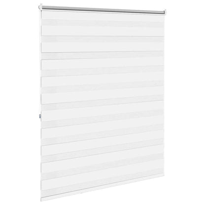 vidaXL Store enrouleur jour nuit 120,9 x 175 cm, largeur du tissu 116,7 cm, Blanc