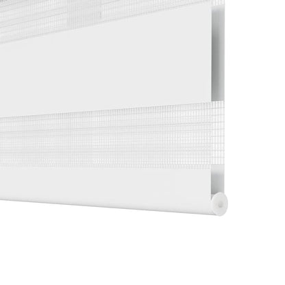 vidaXL Store enrouleur jour nuit 120,9 x 175 cm, largeur du tissu 116,7 cm, Blanc
