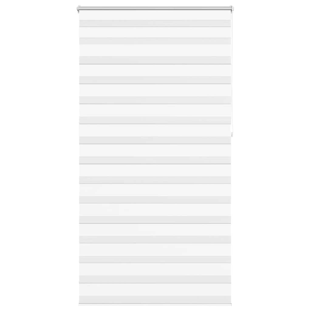 vidaXL Store enrouleur double 120,9 x 230 cm, largeur du tissu 116,7 cm, blanc