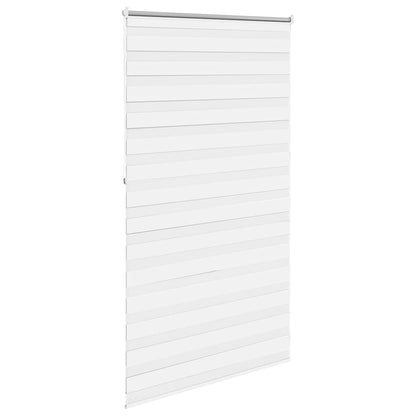 vidaXL Store enrouleur double 120,9 x 230 cm, largeur du tissu 116,7 cm, blanc