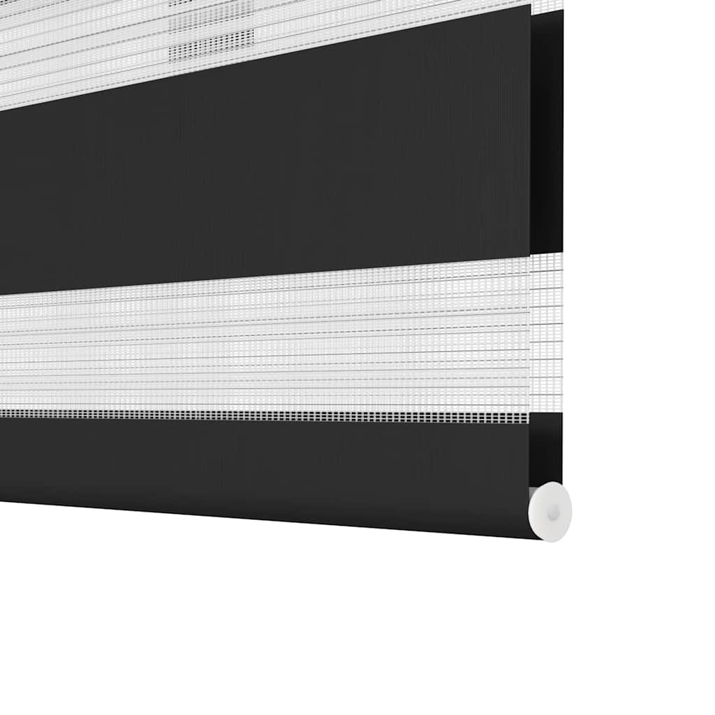 vidaXL Zebra-Rollo 120,9 x 230 cm, Stoffbreite 116,7 cm, schwarz