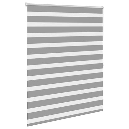 vidaXL Store enrouleur jour-nuit zébré 140,9 x 175 cm, largeur du tissu 136,7 cm, gris