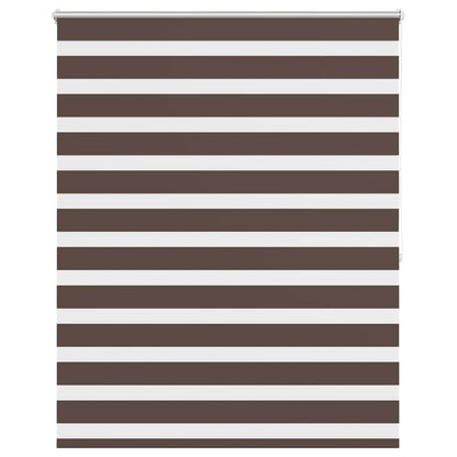 vidaXL Store enrouleur jour nuit 140,9 x 175 cm, largeur du tissu 136,7 cm, marron café