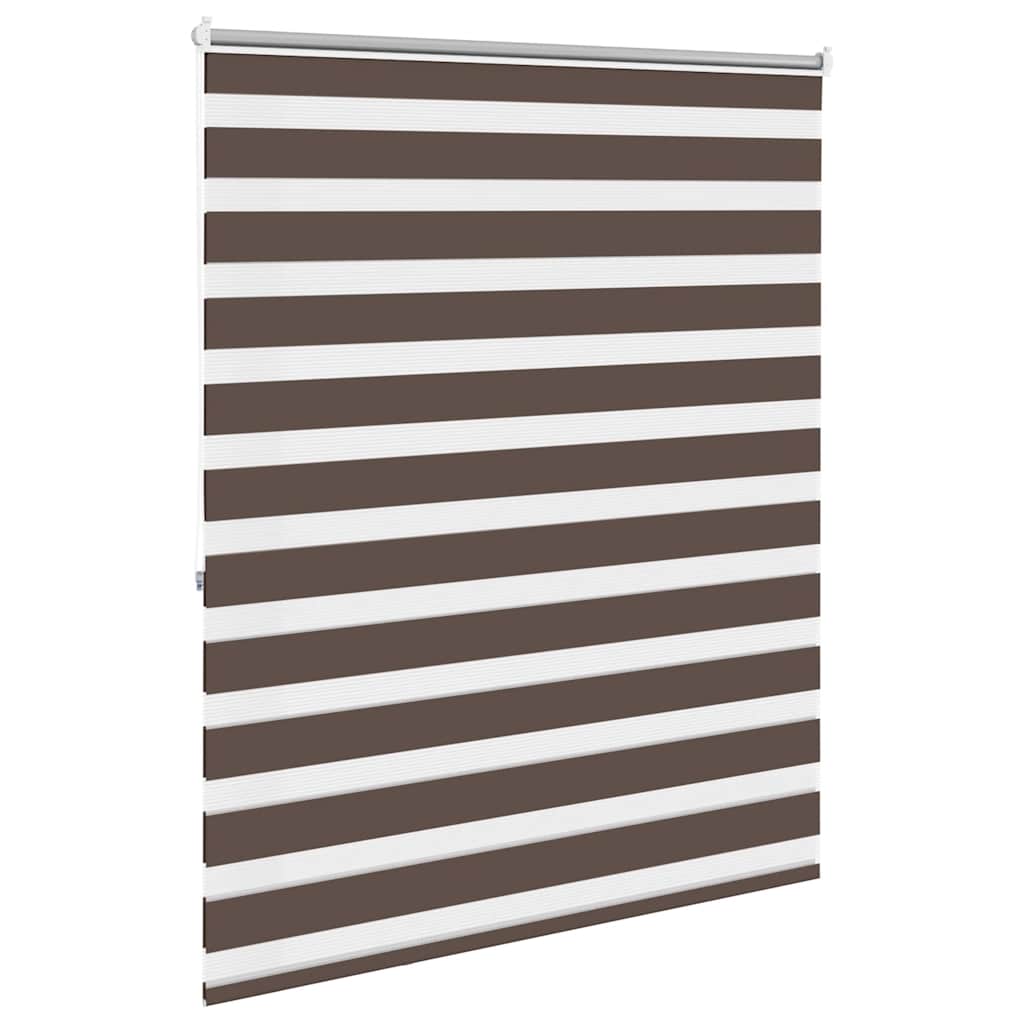 vidaXL Store enrouleur jour nuit 140,9 x 175 cm, largeur du tissu 136,7 cm, marron café