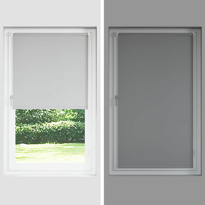 vidaXL Verdunkelungsrollo 84,4 x 175 cm, Stoffbreite 80 cm, Weiß