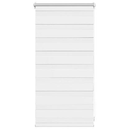 vidaXL Zebra-Rollo 40,9 x 100 cm, Stoffbreite 36,7 cm, Weiß