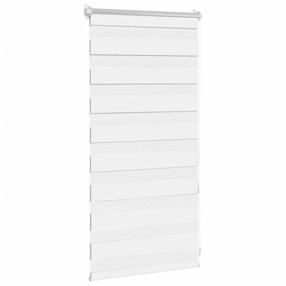 vidaXL Zebra-Rollo 40,9 x 100 cm, Stoffbreite 36,7 cm, Weiß
