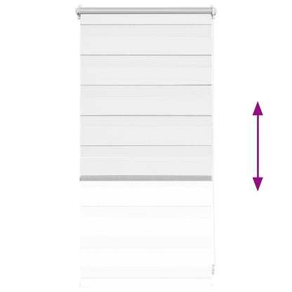 vidaXL Zebra-Rollo 40,9 x 100 cm, Stoffbreite 36,7 cm, Weiß