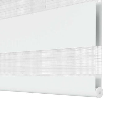 vidaXL Zebra-Rollo 40,9 x 100 cm, Stoffbreite 36,7 cm, Weiß