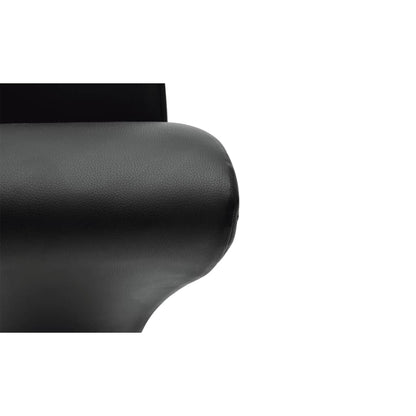 vidaXL Esszimmerstühle 4 Stk. Schwarz Kunstleder