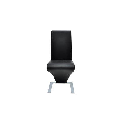 vidaXL Esszimmerstühle 6 Stk. Schwarz Kunstleder