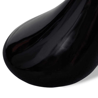 vidaXL Couchtisch mit Runder Glasplatte Hochglanz Schwarz