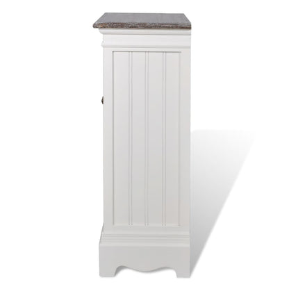 vidaXL Schrank 2 Türen 1 Schublade Weiß MDF