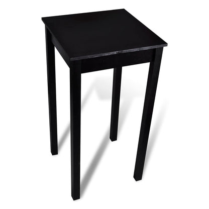 Ensemble de bar avec table et 2 tabourets de bar Noir