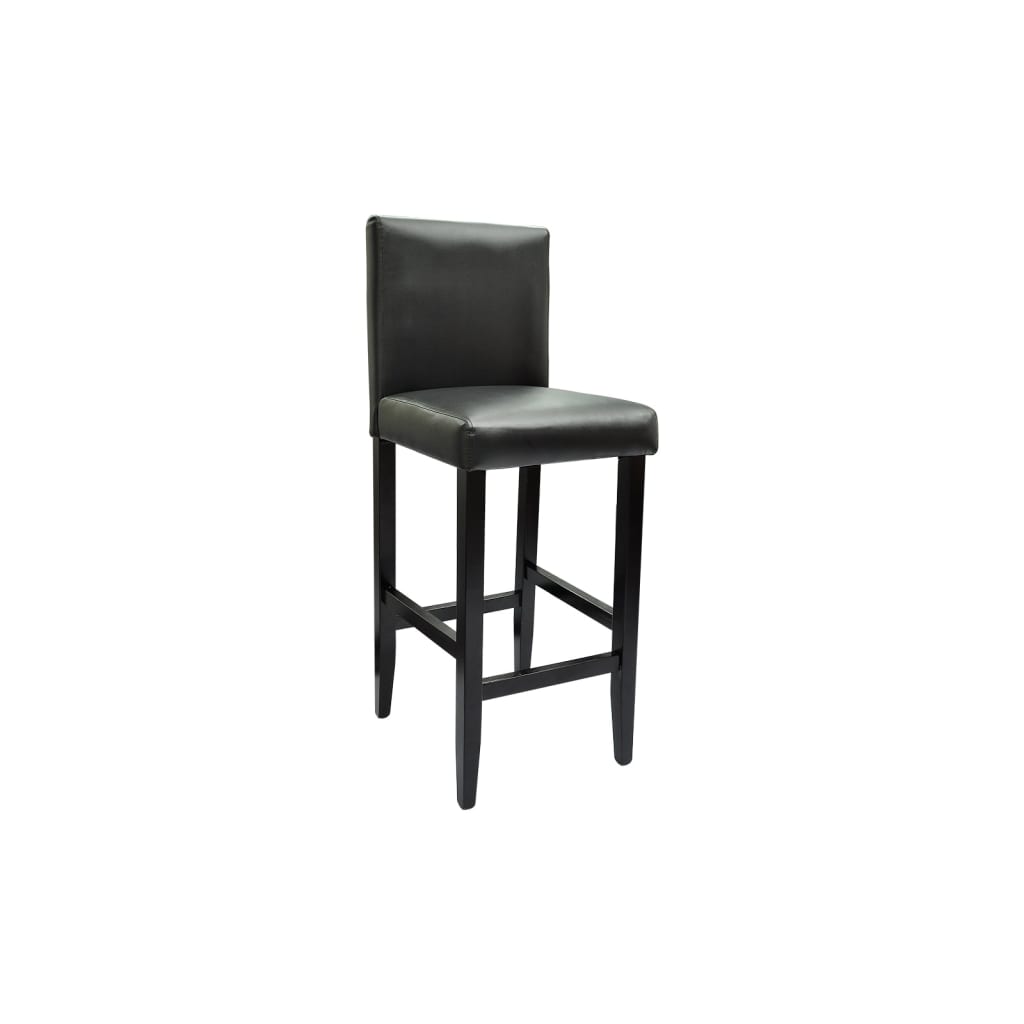 Ensemble de bar avec table et 2 tabourets de bar Noir