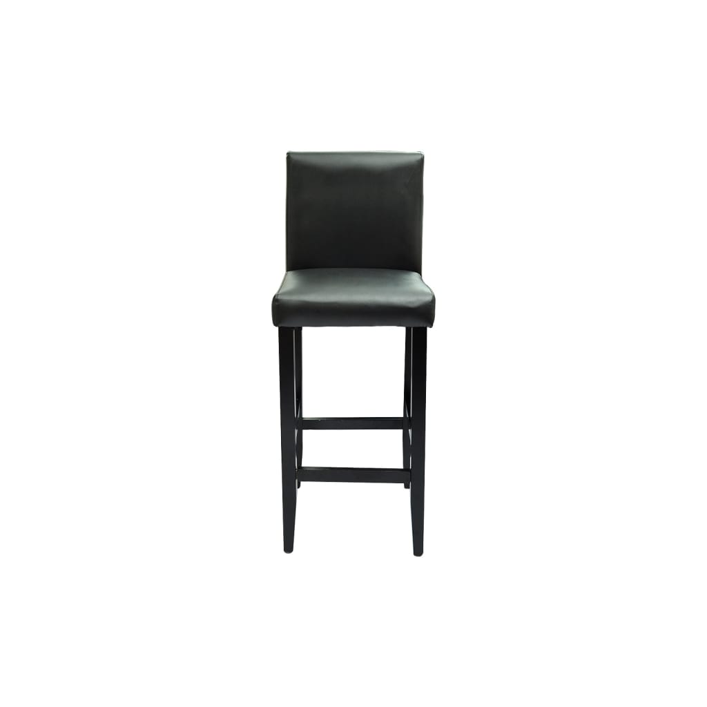 Ensemble de bar avec table et 2 tabourets de bar Noir