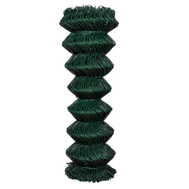 vidaXL Maschendrahtzaun Stahl 1,25x15 m Grün