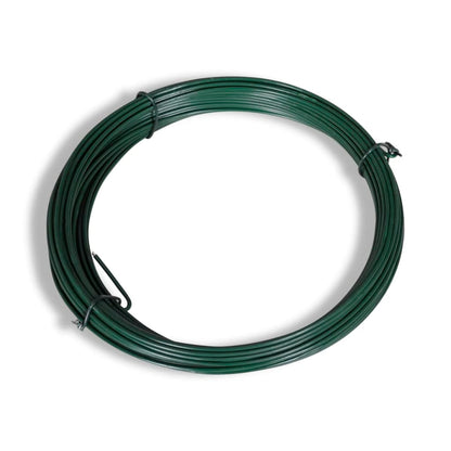 vidaXL Maschendrahtzaun mit Pfosten Stahl 1,25x15 m Grün