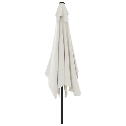 vidaXL Parasol 200x300 cm Blanc Sable Rectangulaire