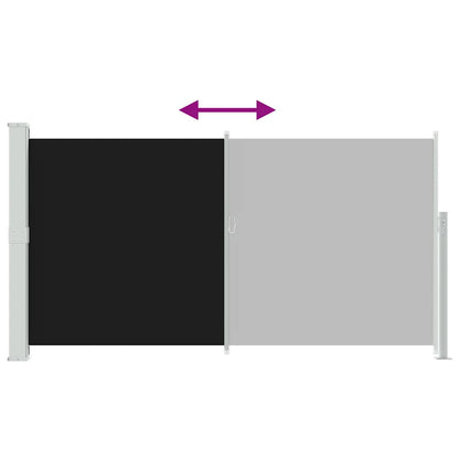 Seitenmarkise 160x300 cm Schwarz