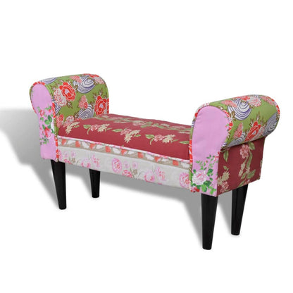 Banc coton multicolore patchwork aile