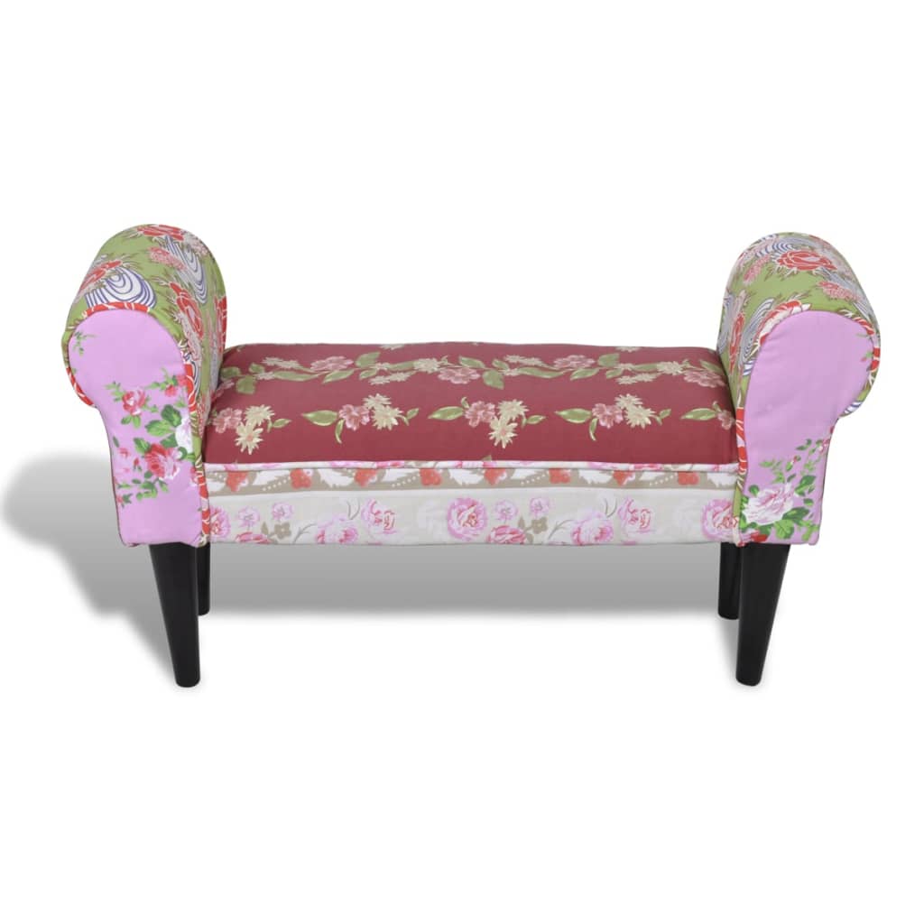 Banc coton multicolore patchwork aile