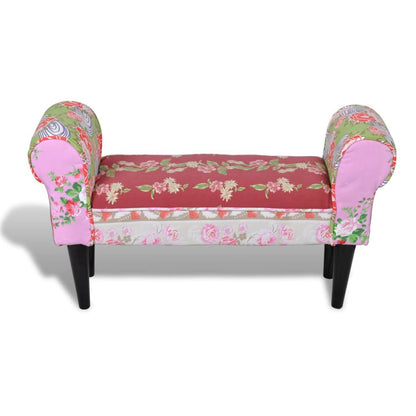 Banc coton multicolore patchwork aile