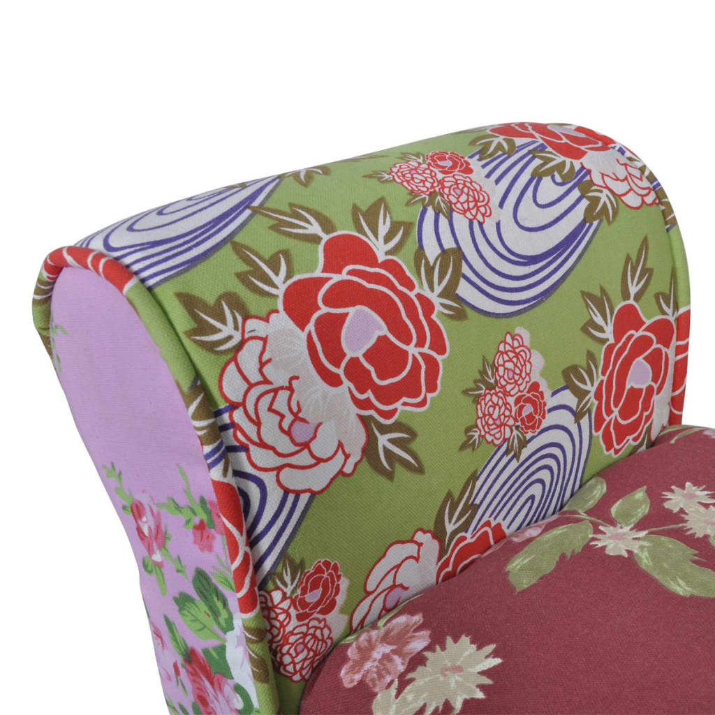 Banc coton multicolore patchwork aile