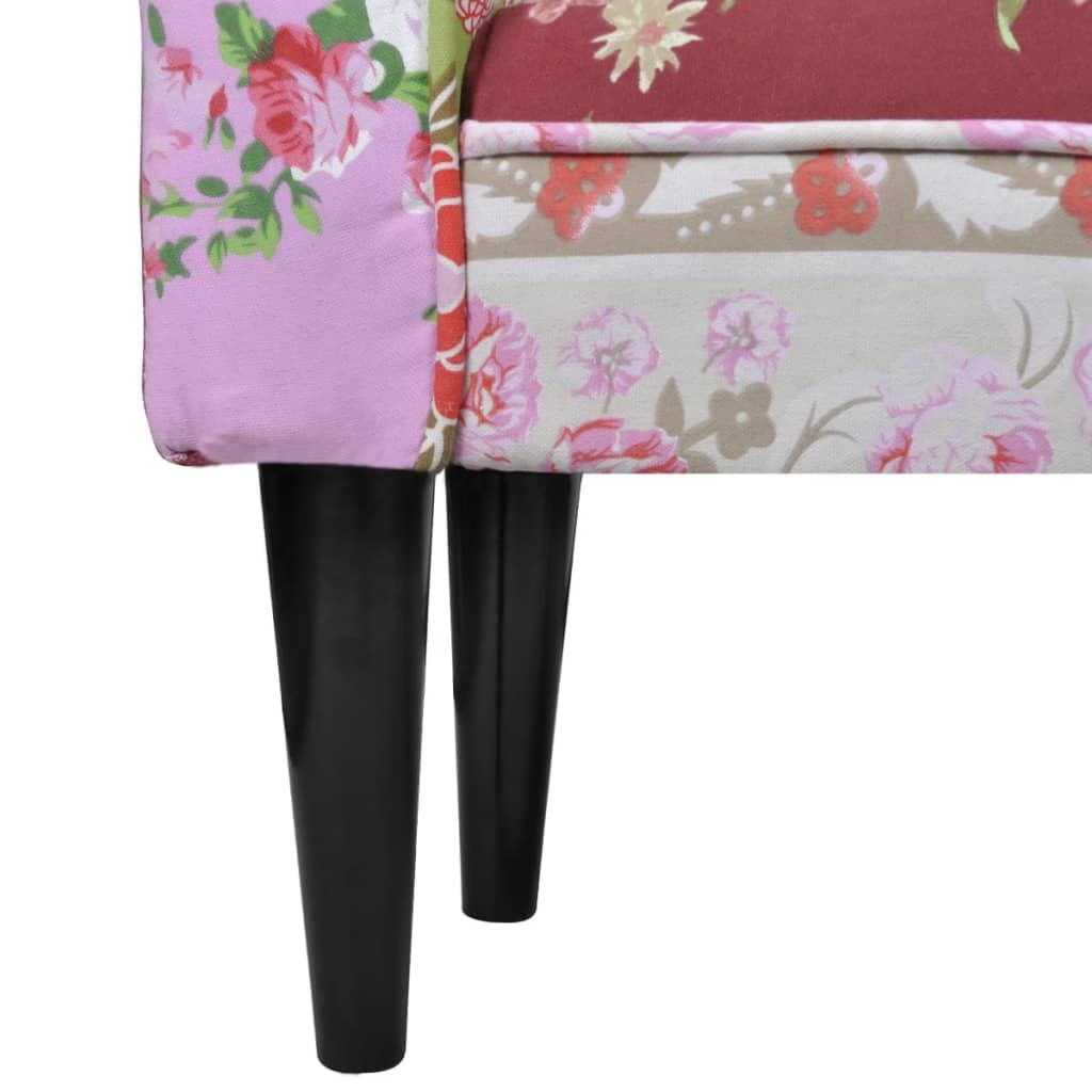 Banc coton multicolore patchwork aile