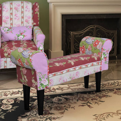 Banc coton multicolore patchwork aile