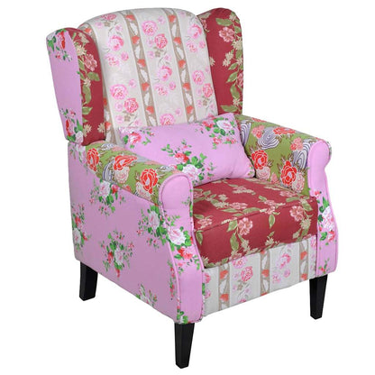 vidaXL Sessel mit Patchwork-Design Stoff