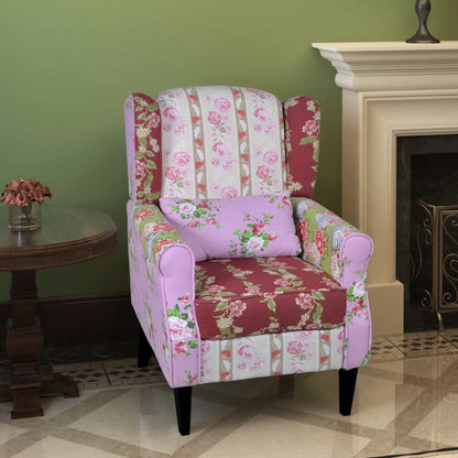 vidaXL Sessel mit Patchwork-Design Stoff