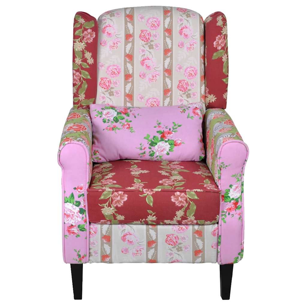 vidaXL Sessel mit Patchwork-Design Stoff