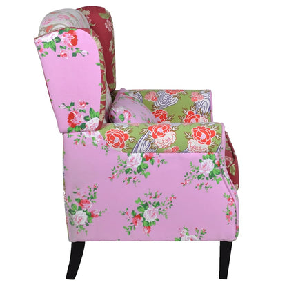 vidaXL Sessel mit Patchwork-Design Stoff