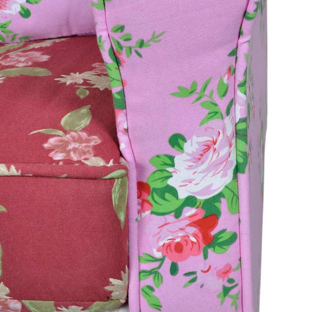 vidaXL Sessel mit Patchwork-Design Stoff
