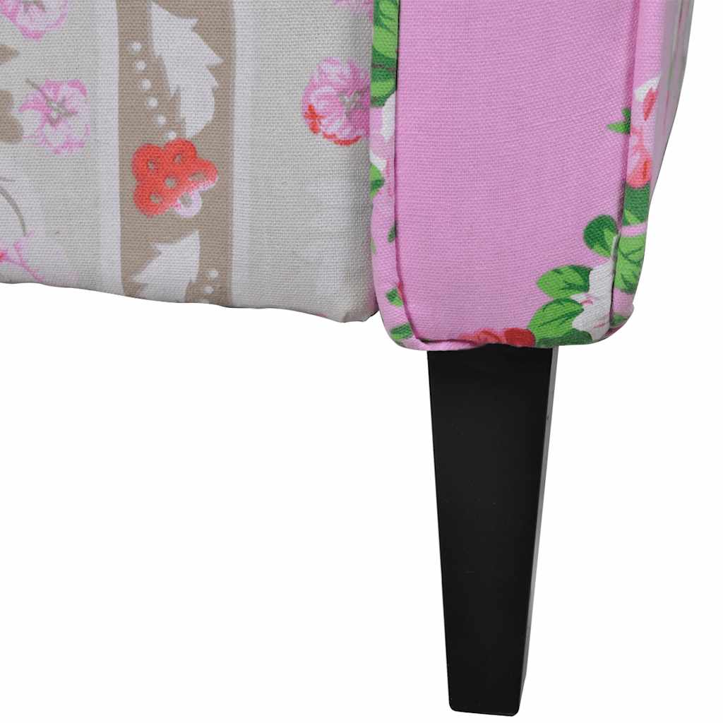 vidaXL Sessel mit Patchwork-Design Stoff