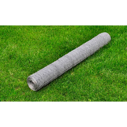vidaXL Grillage Acier galvanisé 25x0,75 m Argenté