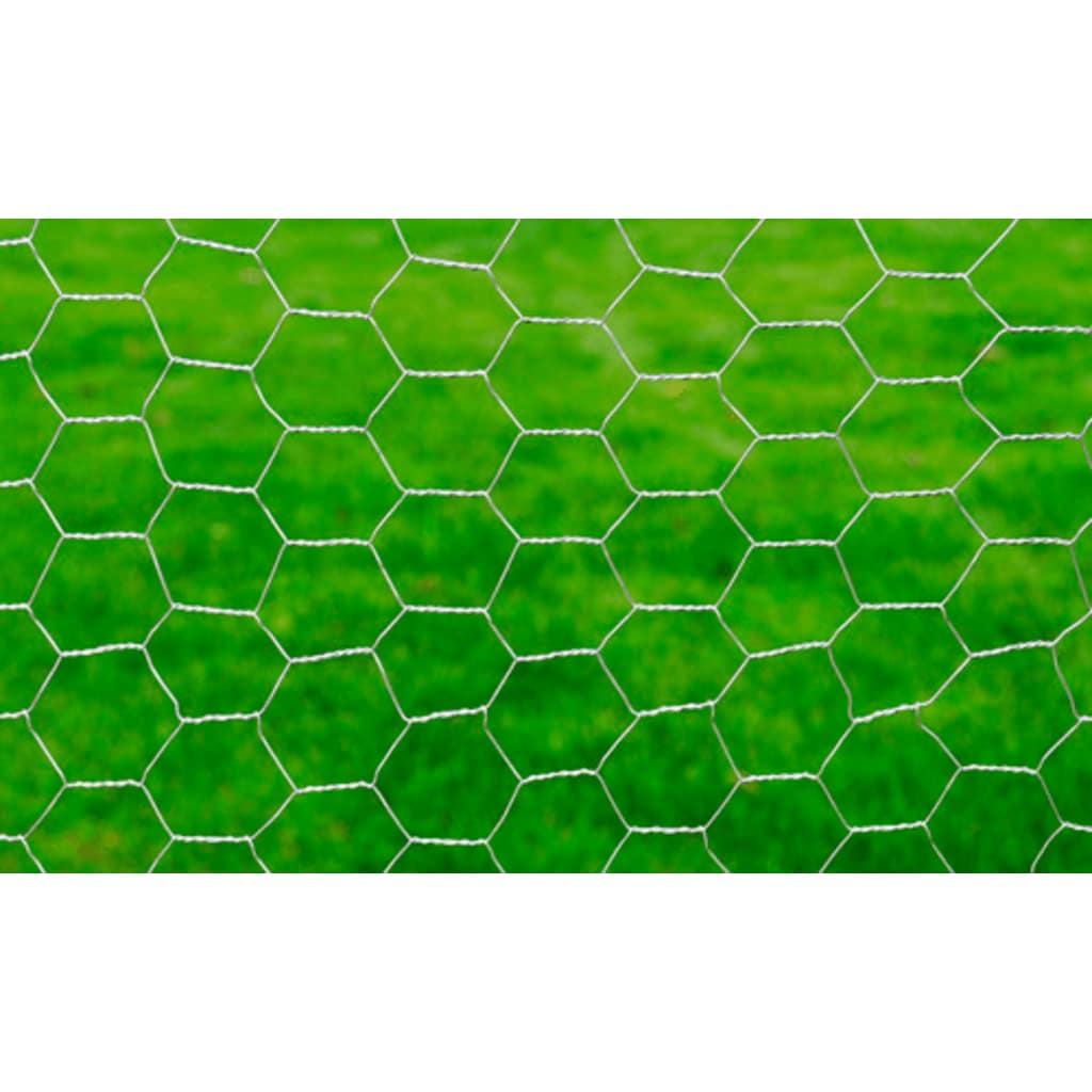 vidaXL Grillage Acier Galvanisé 25x0,75 m Argenté