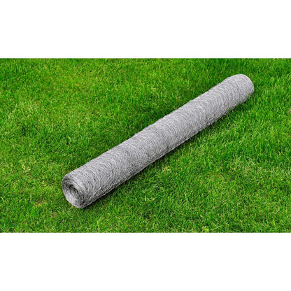vidaXL Grillage Acier Galvanisé 25x0,75 m Argenté