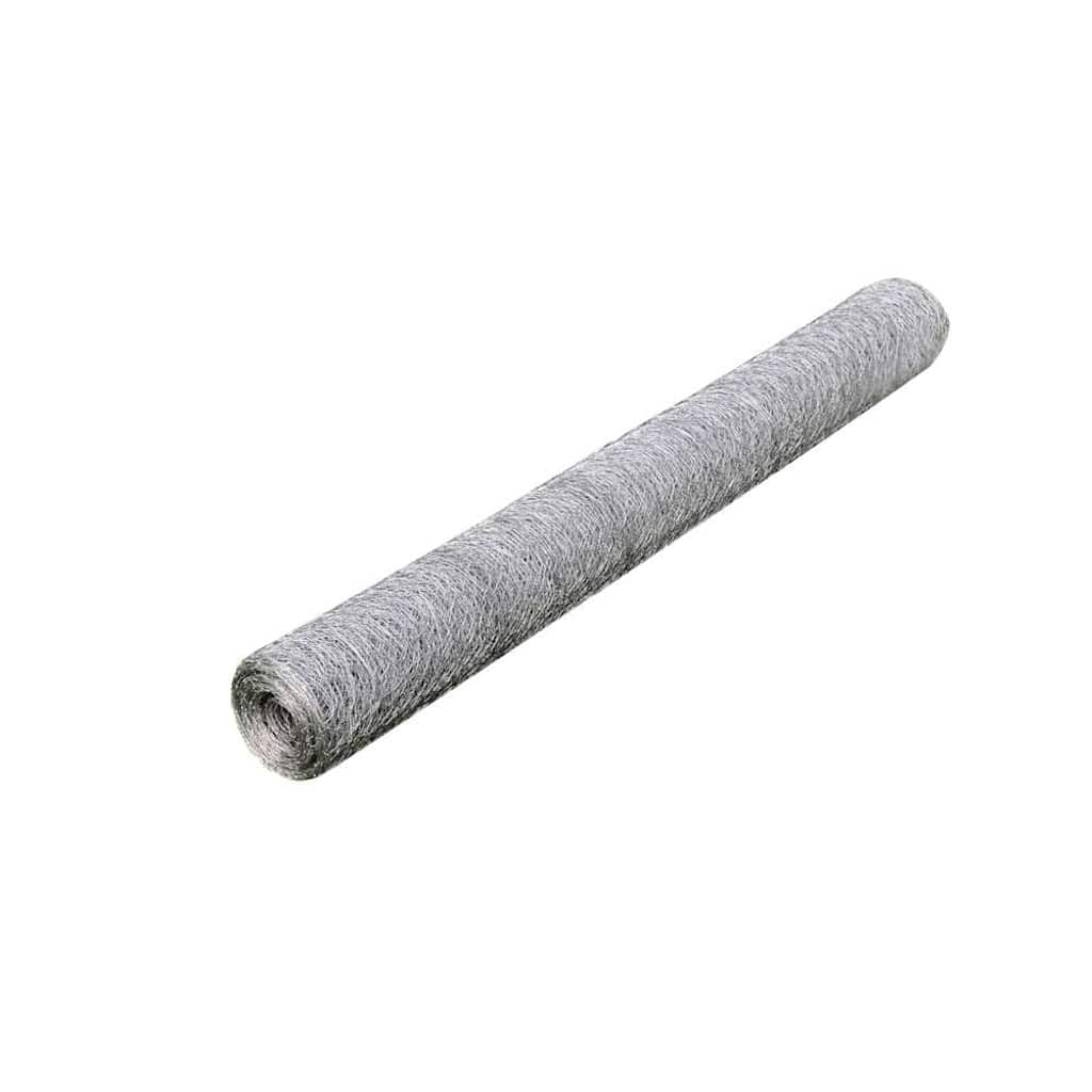vidaXL Grillage Acier galvanisé 25x0,75 m Argenté
