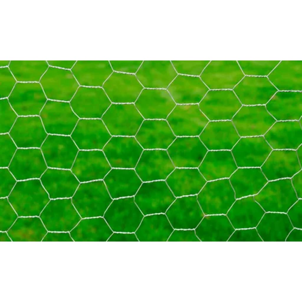 vidaXL Grillage Acier galvanisé 25x0,75 m Argenté