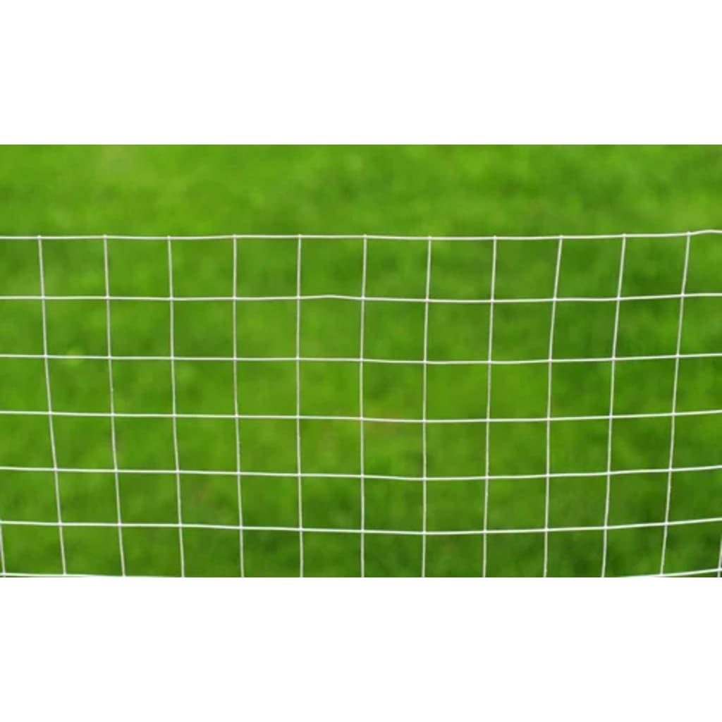vidaXL Grillage pour poulailler Acier galvanisé 25x1 m Argenté