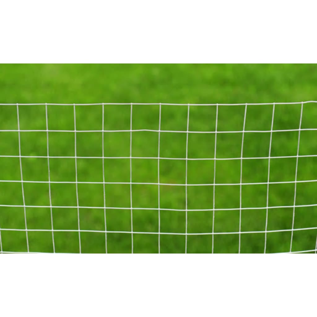 vidaXL Maschendraht Verzinkter Stahl 25x1 m Silbern