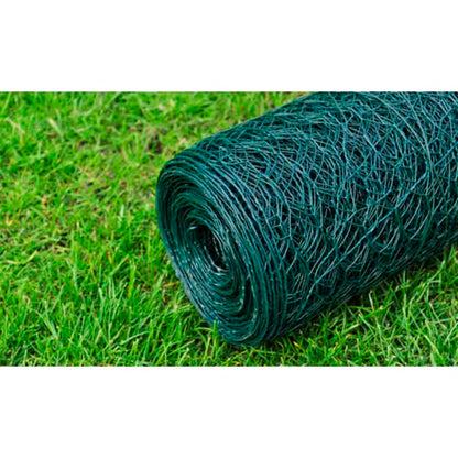 vidaXL Drahtzaun mit PVC-Beschichtung 25x0,75 m Grün