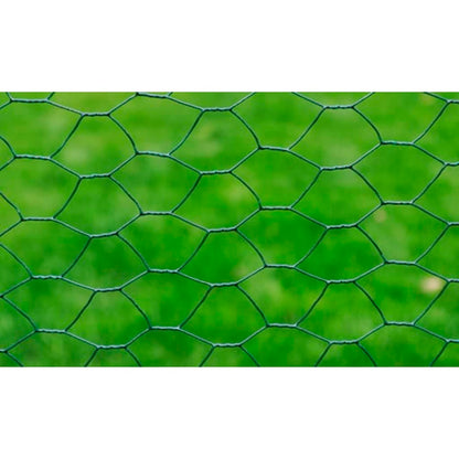 vidaXL Drahtzaun mit PVC-Beschichtung 25x1 m Grün