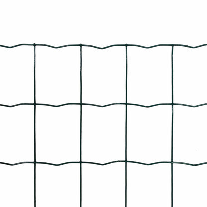 vidaXL Grillage Euro Vert 1000 x 180 cm Fer Enduit de PVC