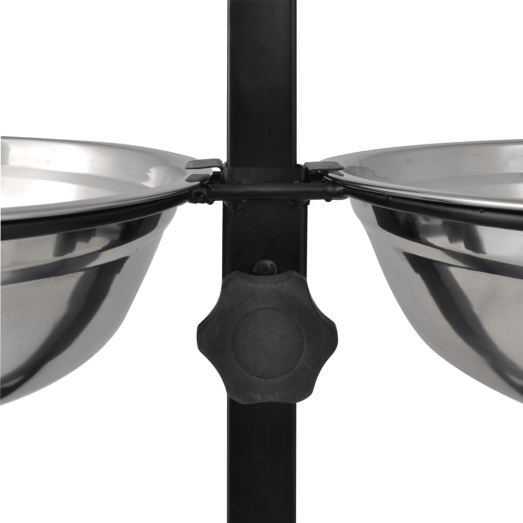 Gamelle surélevée support gamelle réglable en hauteur 2 x 4,1 L