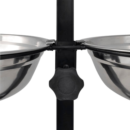 Gamelle surélevée support gamelle réglable en hauteur 2 x 4,1 L